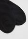 Black short cotton blend stretch socks tripack_2