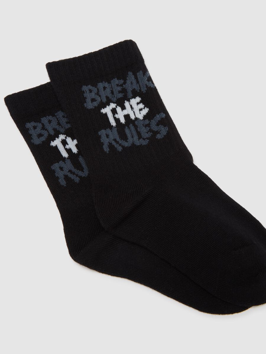 Tripack of comfy multicolour cotton blend socks for children_2