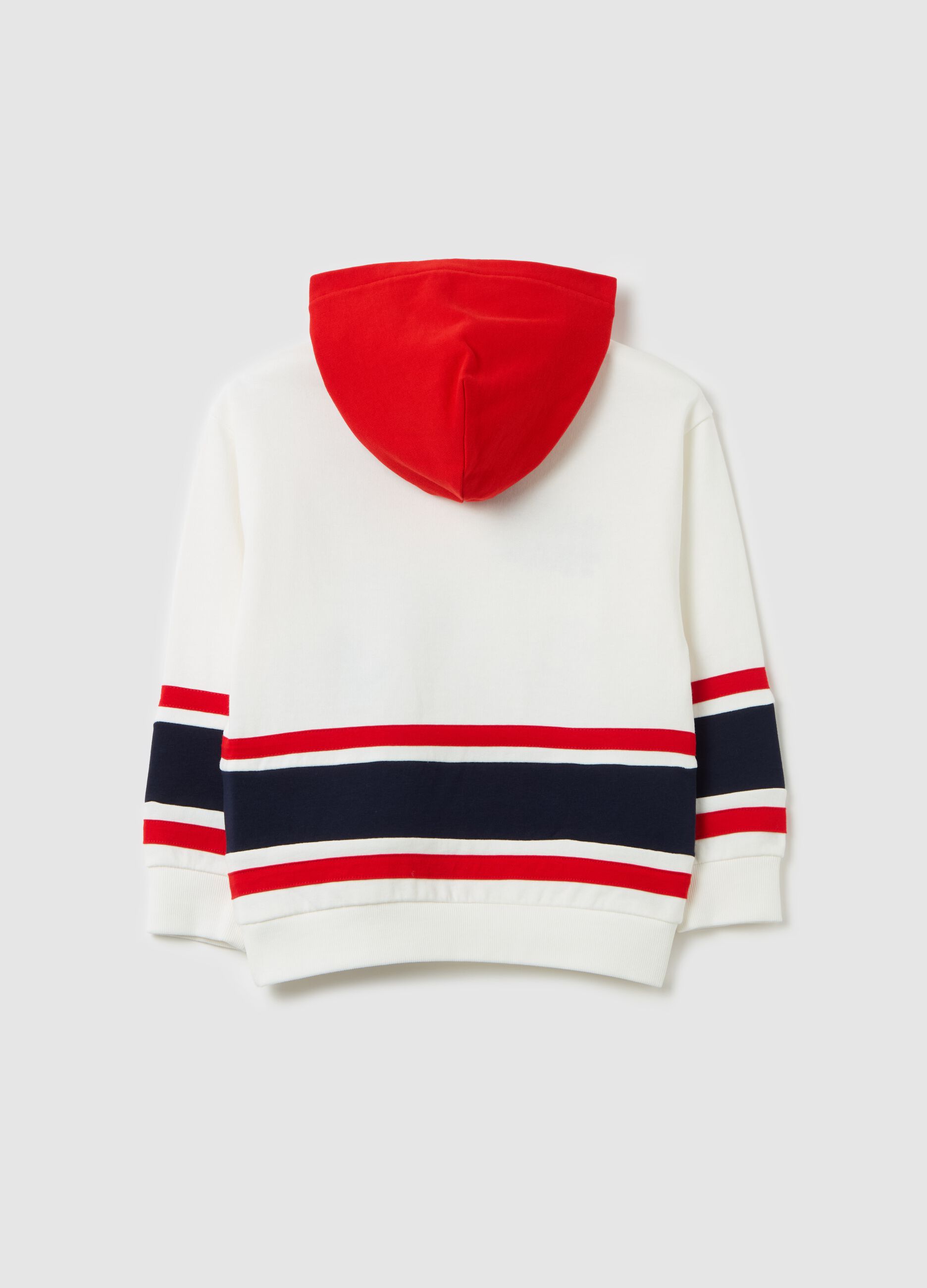 Sweatshirt with hood and "Sailing Team" embroidery
