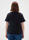 Women's black pure cotton T-shirt_3