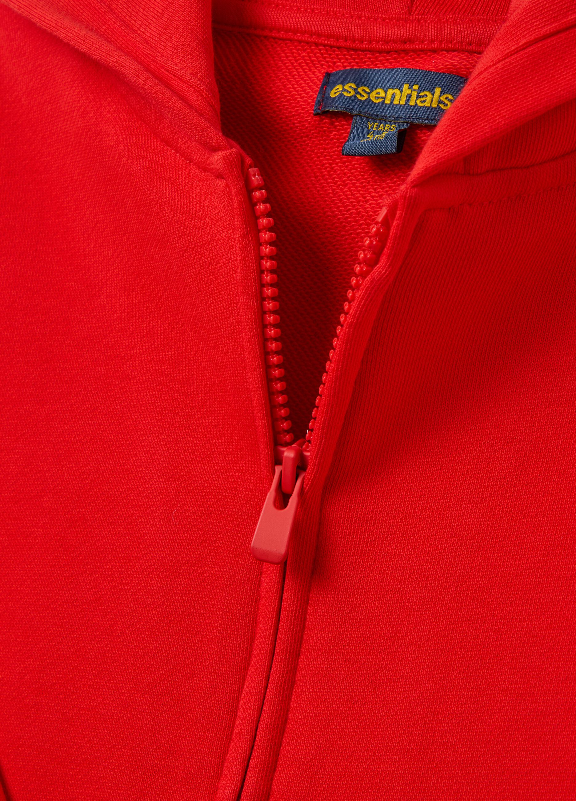 Full-zip in French Terry con cappuccio 