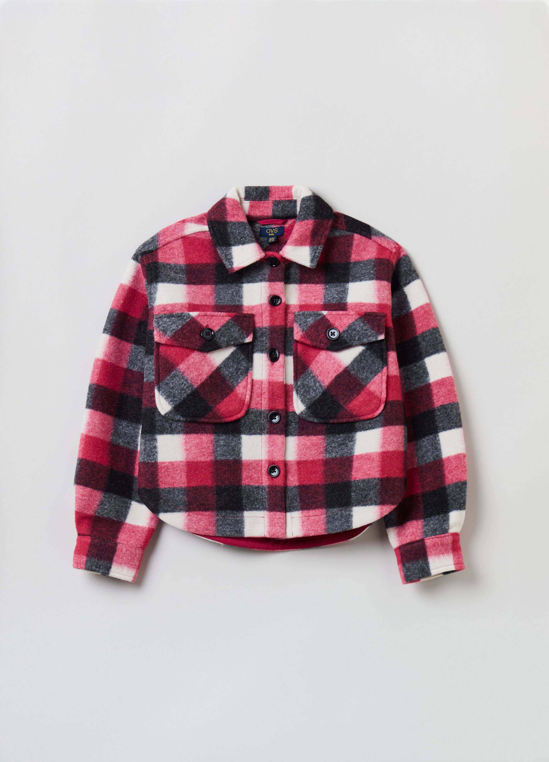 Shacket in panno fantasia check_0