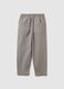 Boys' grey pure cotton trousers regular fit_4