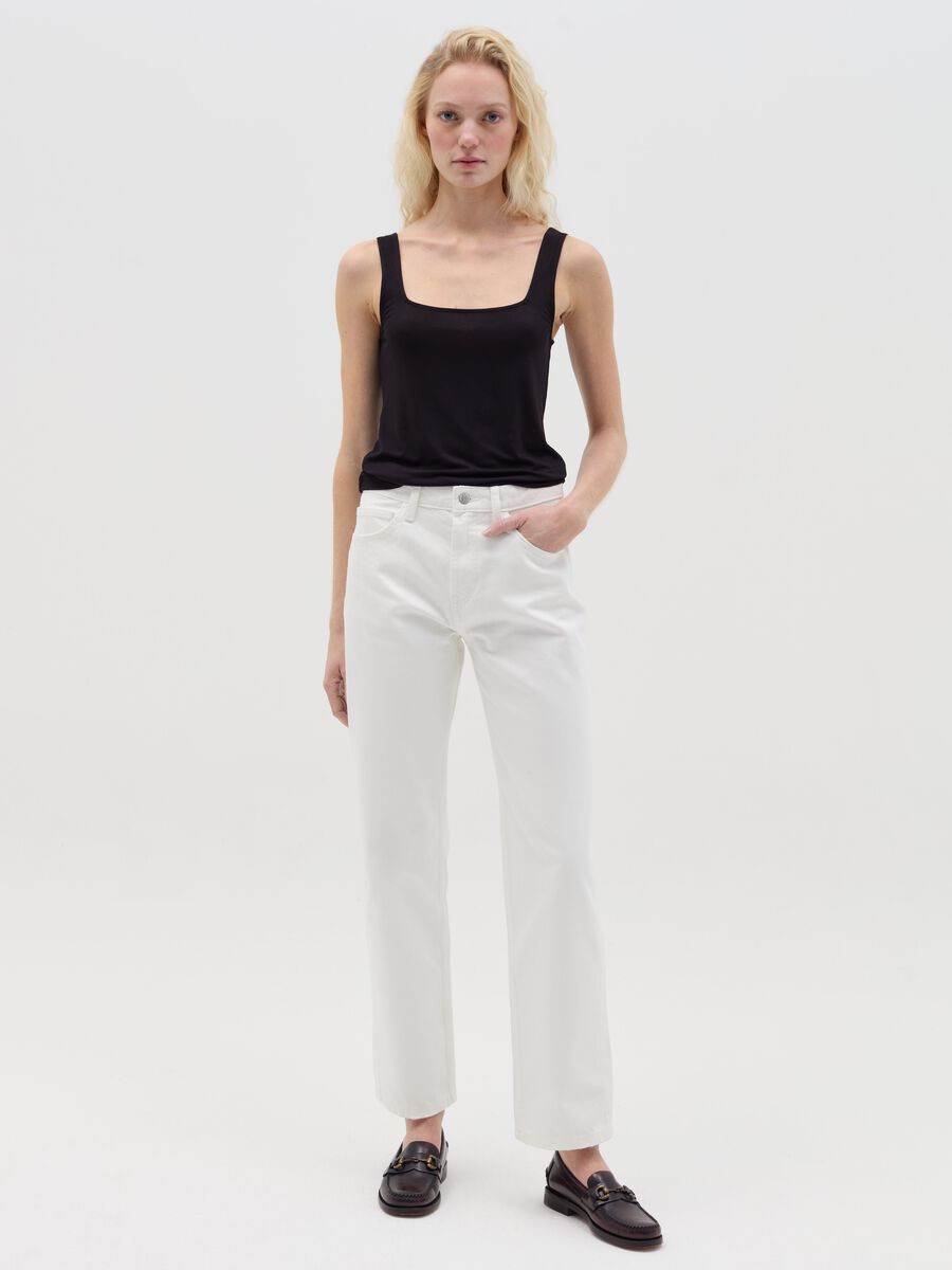 Five-pocket,straight-fit jeans_0