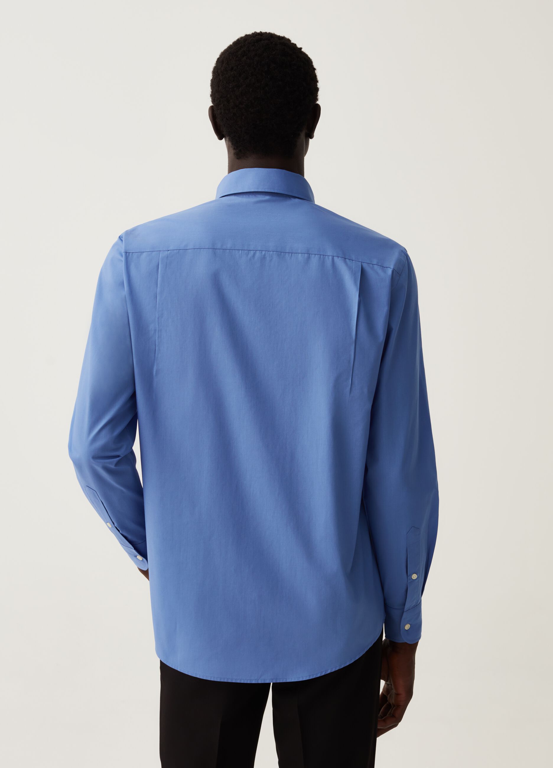 Camicia regular fit button-down con tasca_2