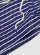 Blue striped swim shorts_1