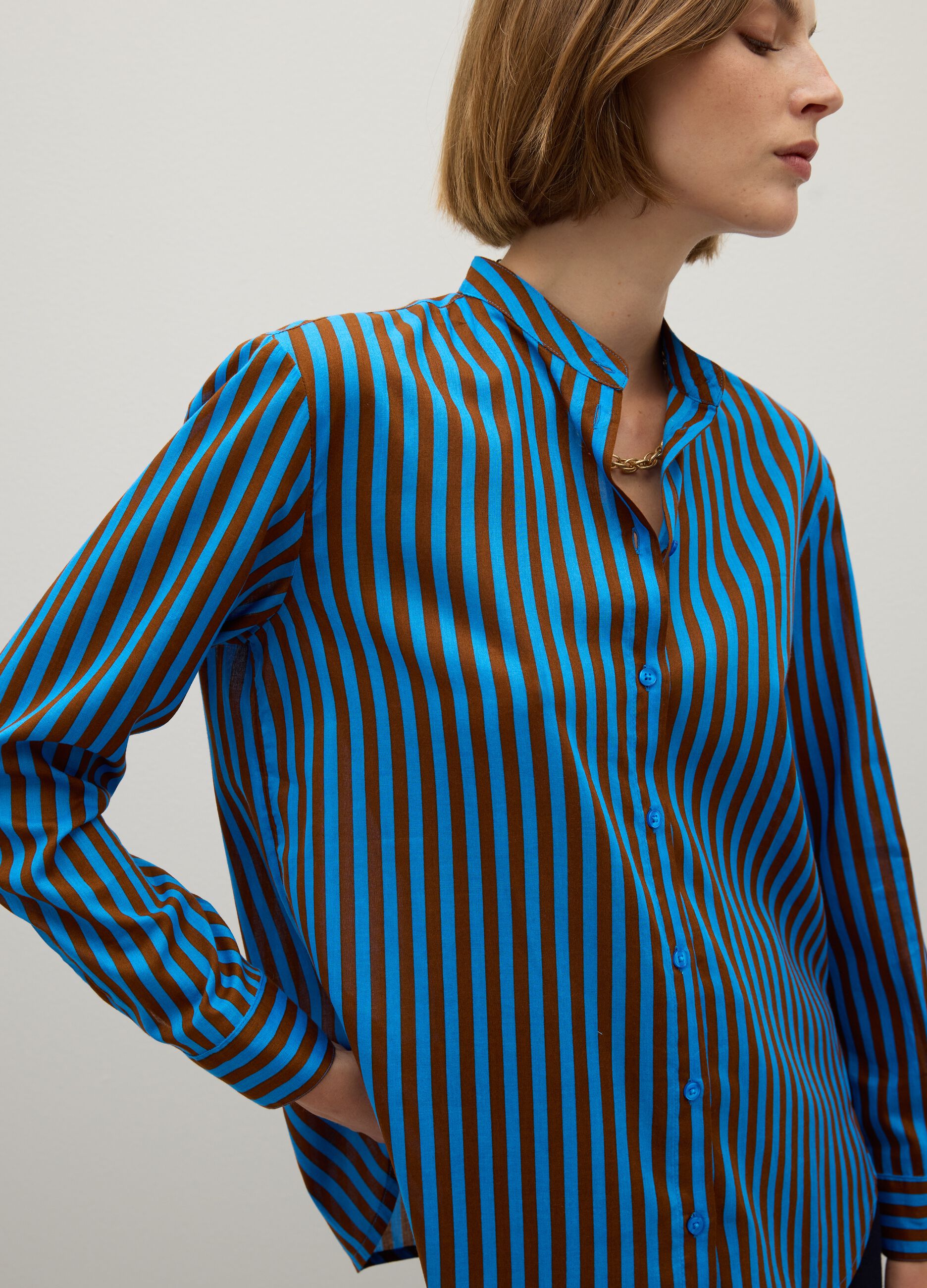 Multicolour pure cotton regular fit shirt