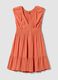 Orange Maternity Dress in Pure Viscose_4
