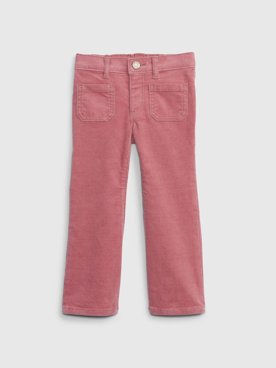 Pantaloni flare fit in corduroy_0