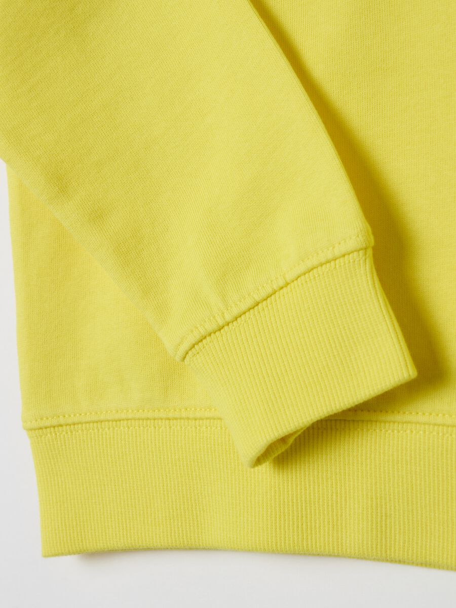 Solid colour sweatshirt with round neck_3