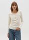Long-sleeved T-shirt with granddad neckline_1