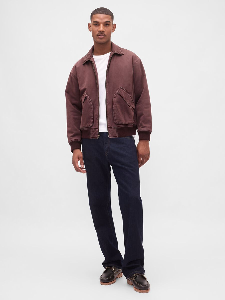 Brown jacket in pure cotton_2