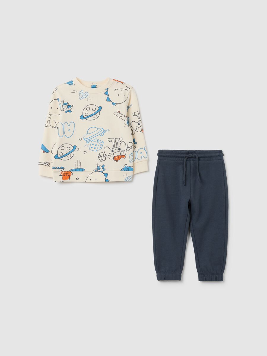 Multicolour pure cotton children's outfit_0
