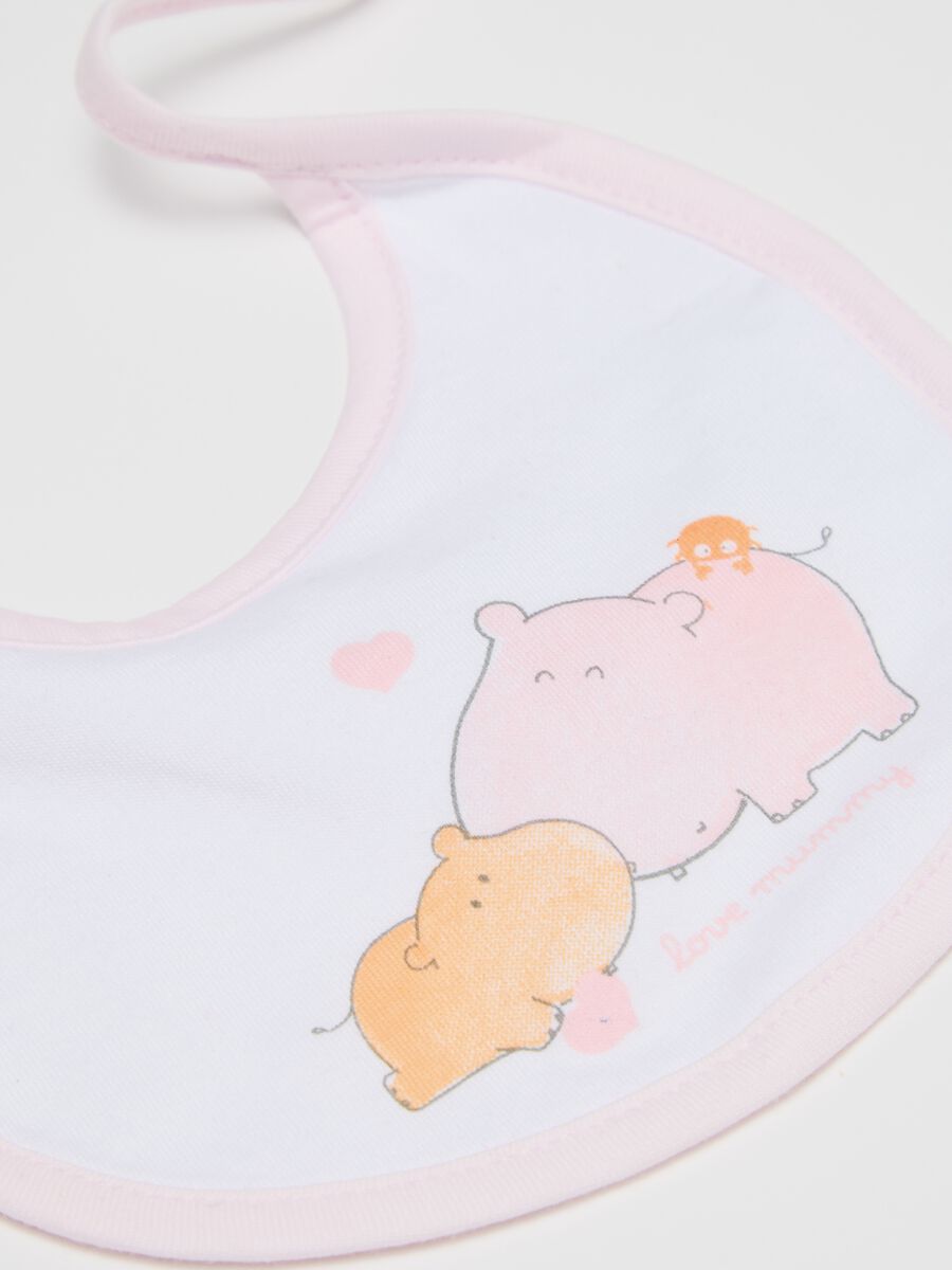 Two-pack cotton bibs with print_2