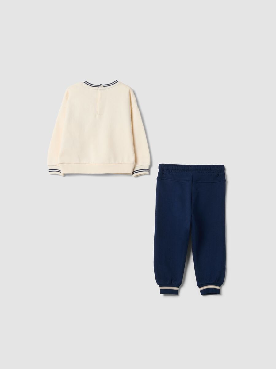 Blue organic cotton Looney Tunes print set_1