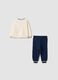 Blue organic cotton Looney Tunes print set_1