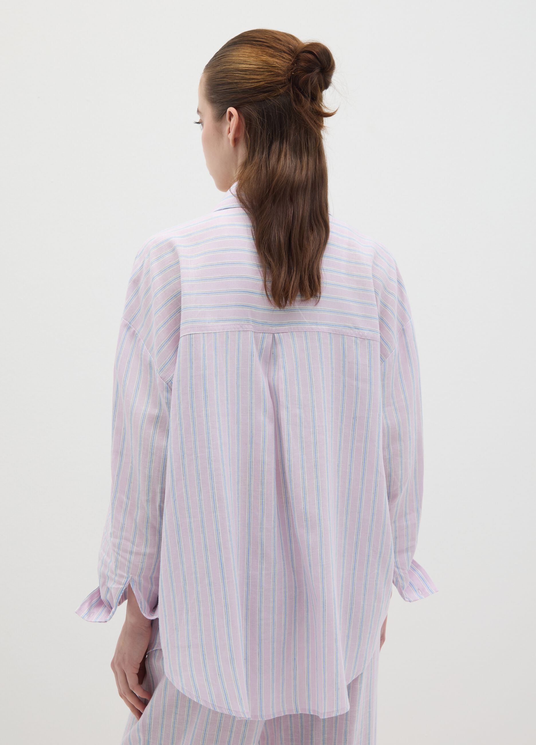 Women's Multicolor Regular Fit Oversized Shirt