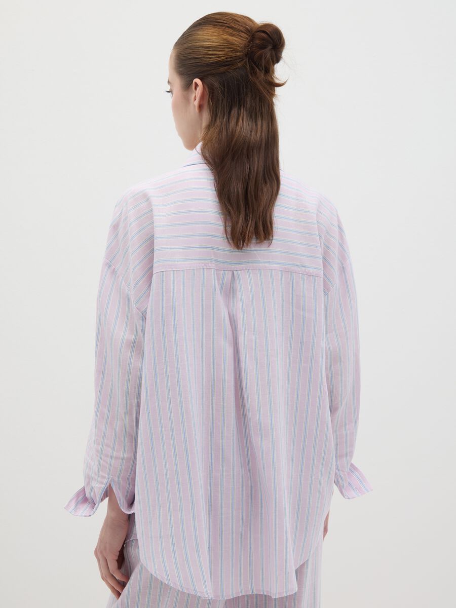 Women's Multicolor Regular Fit Oversized Shirt_3