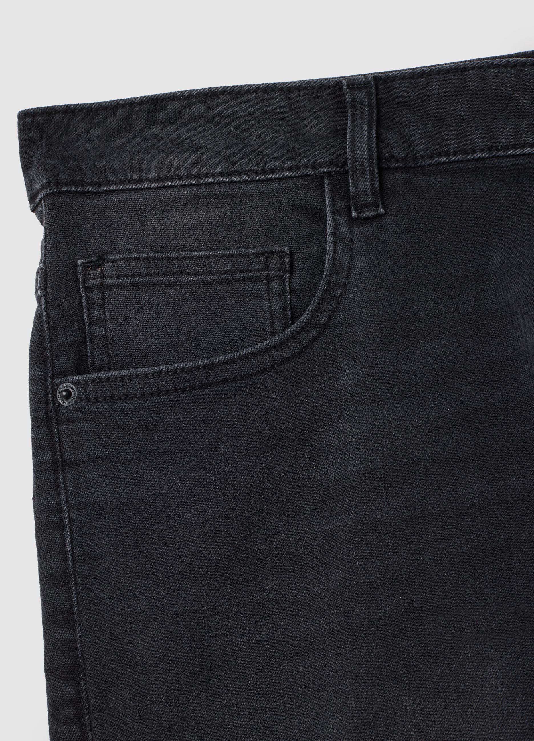 Grey Denim Skinny Fit Jeans