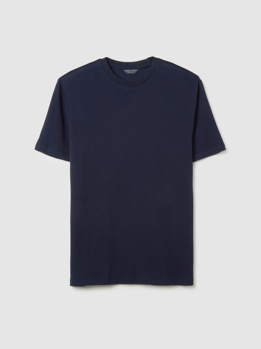 Blue Regular Fit Pure Cotton T-shirt_4