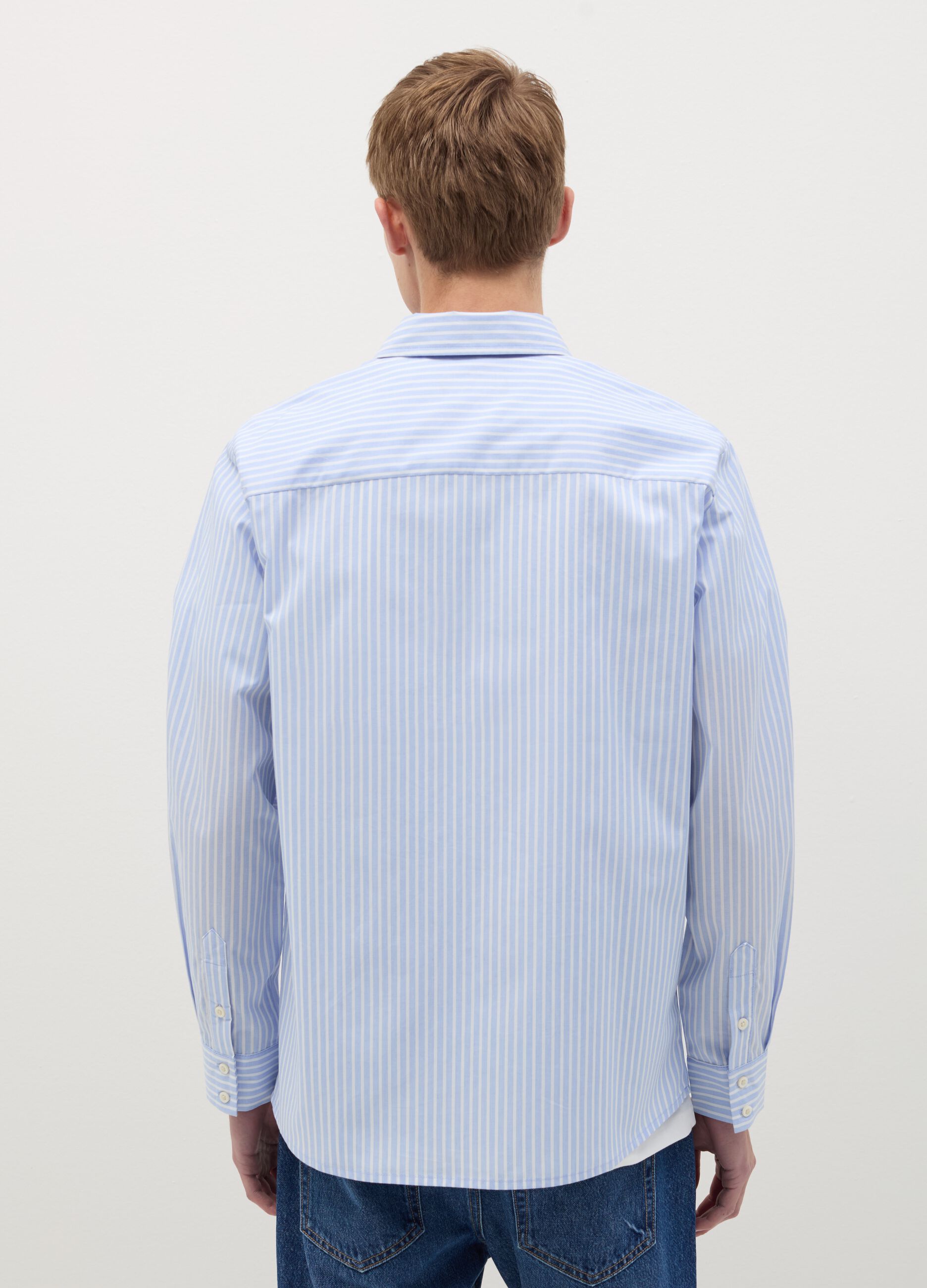 Striped shirt with pocket