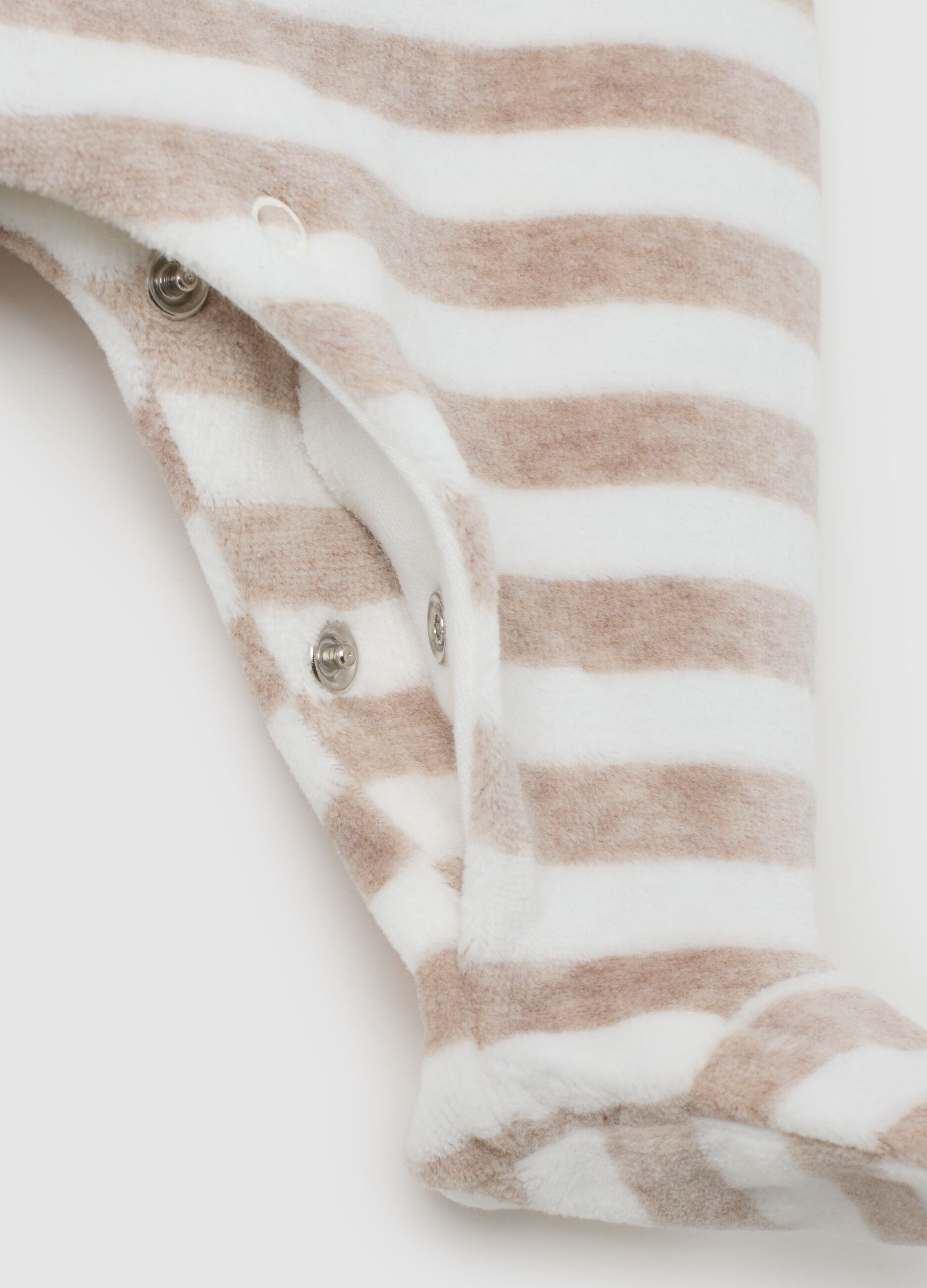 Newborn cotton jumpsuit with multicolour buttons