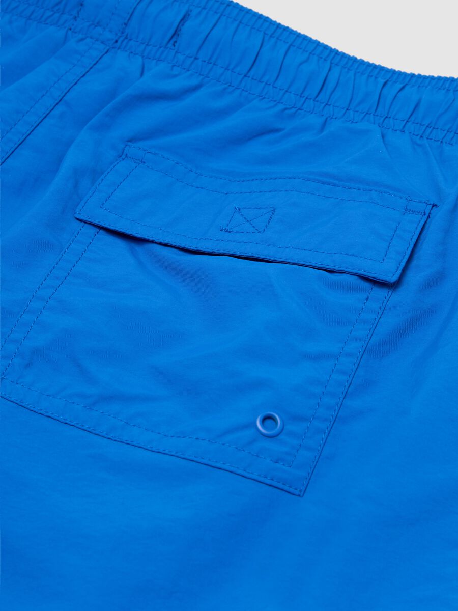 Men’s regular-fit swim boxers in light blue blend with elastic waist_5