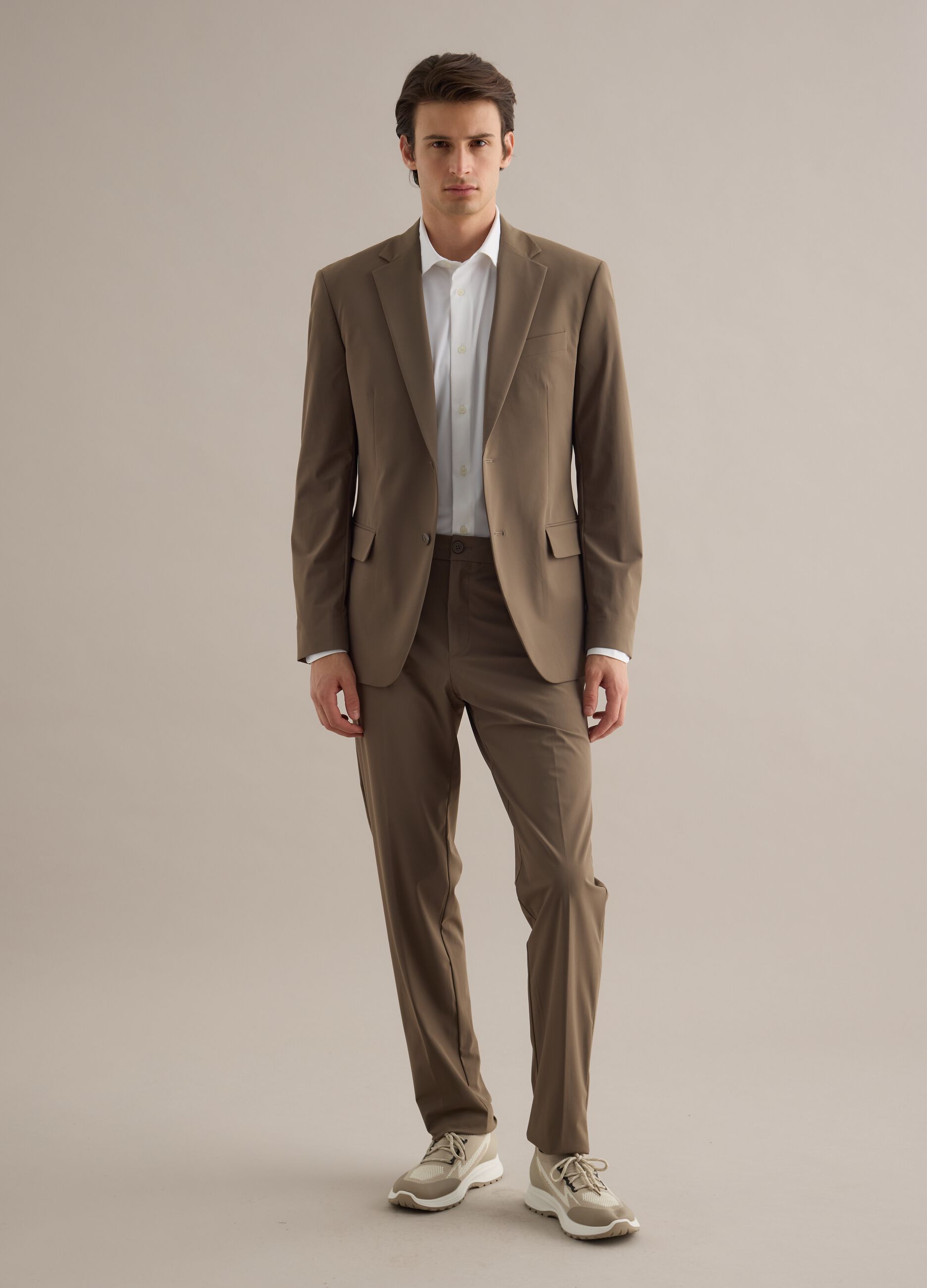 Multicolour sneakers with knitted details