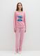 Pink striped regular fit pyjamas with Disney decoration_0