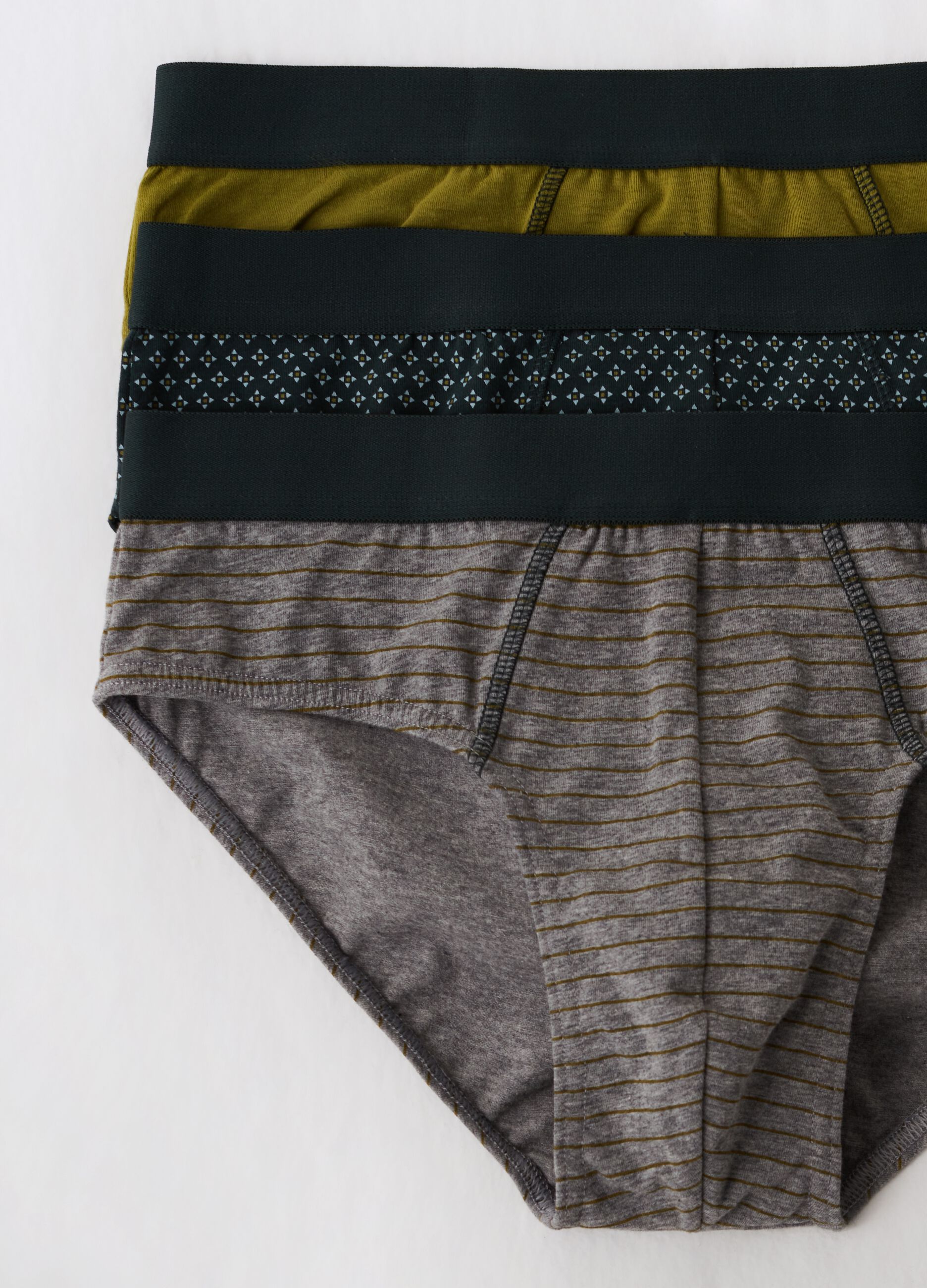 Tripack slip in cotone bio stretch