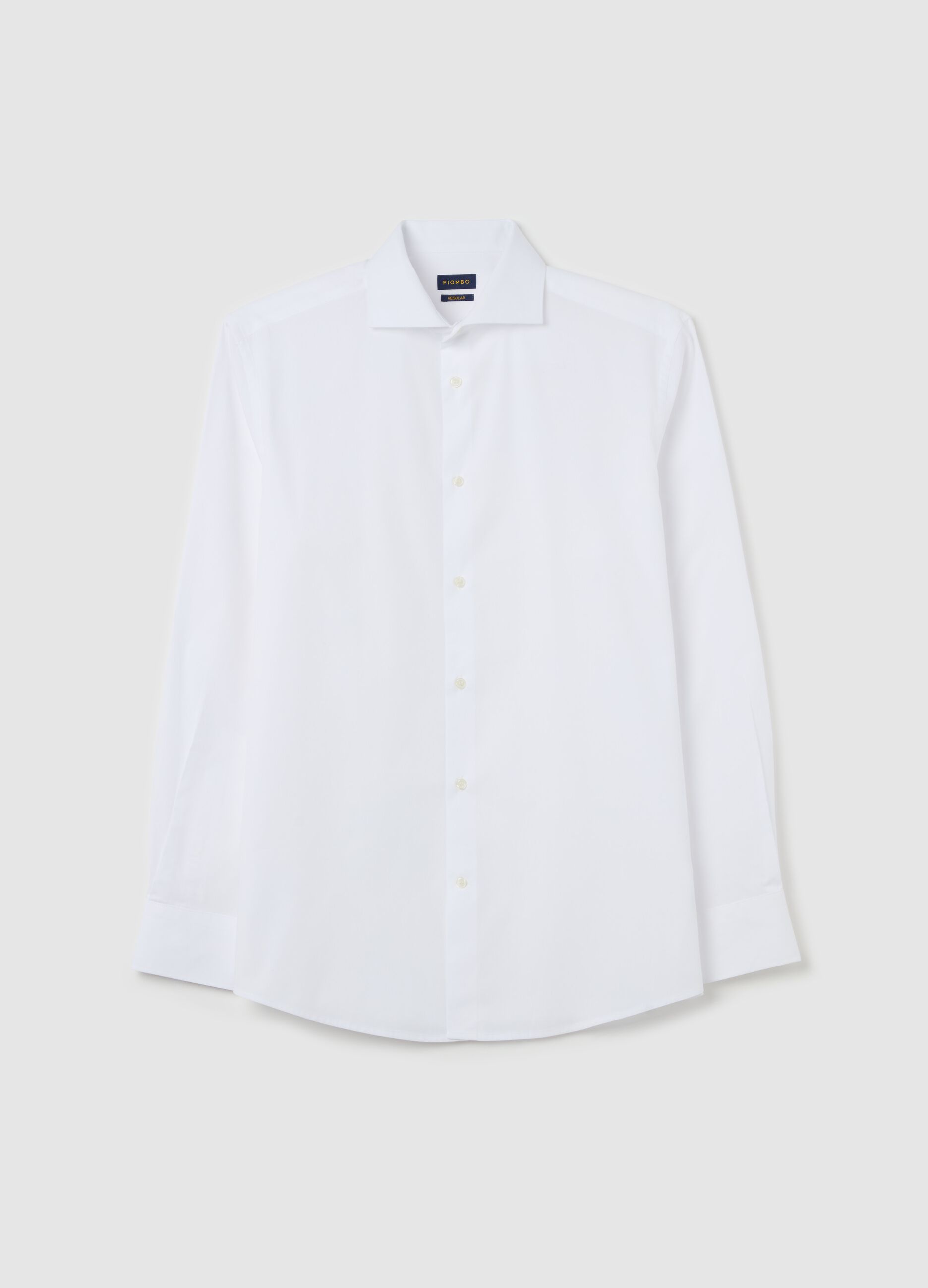 Regular-fit shirt in easy-iron cotton