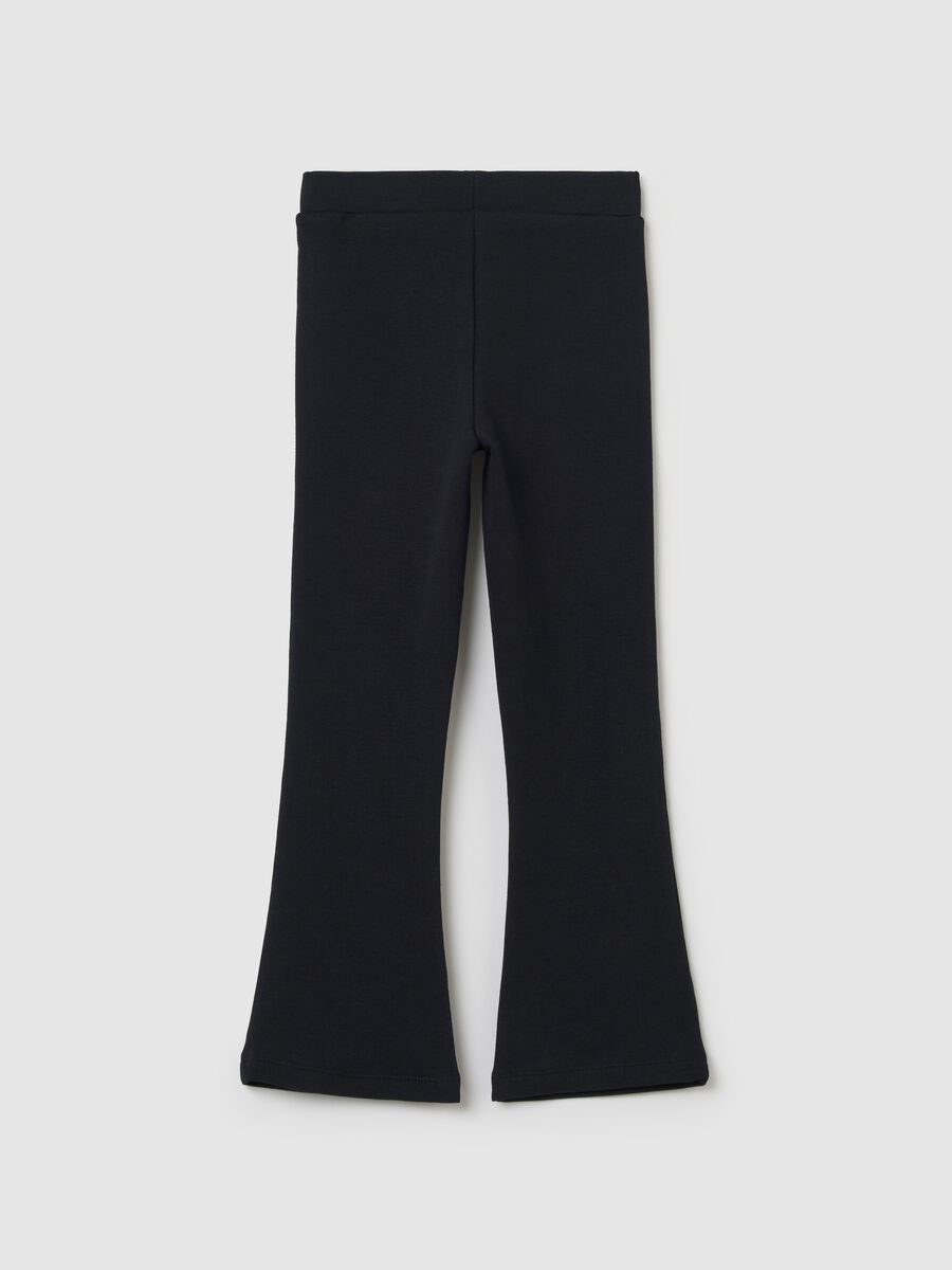Flare-fit treggings with diamanté Minnie Mouse_1