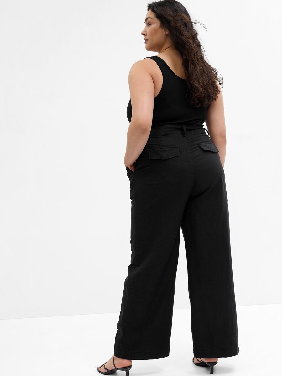 Wide-leg trousers with darts_3