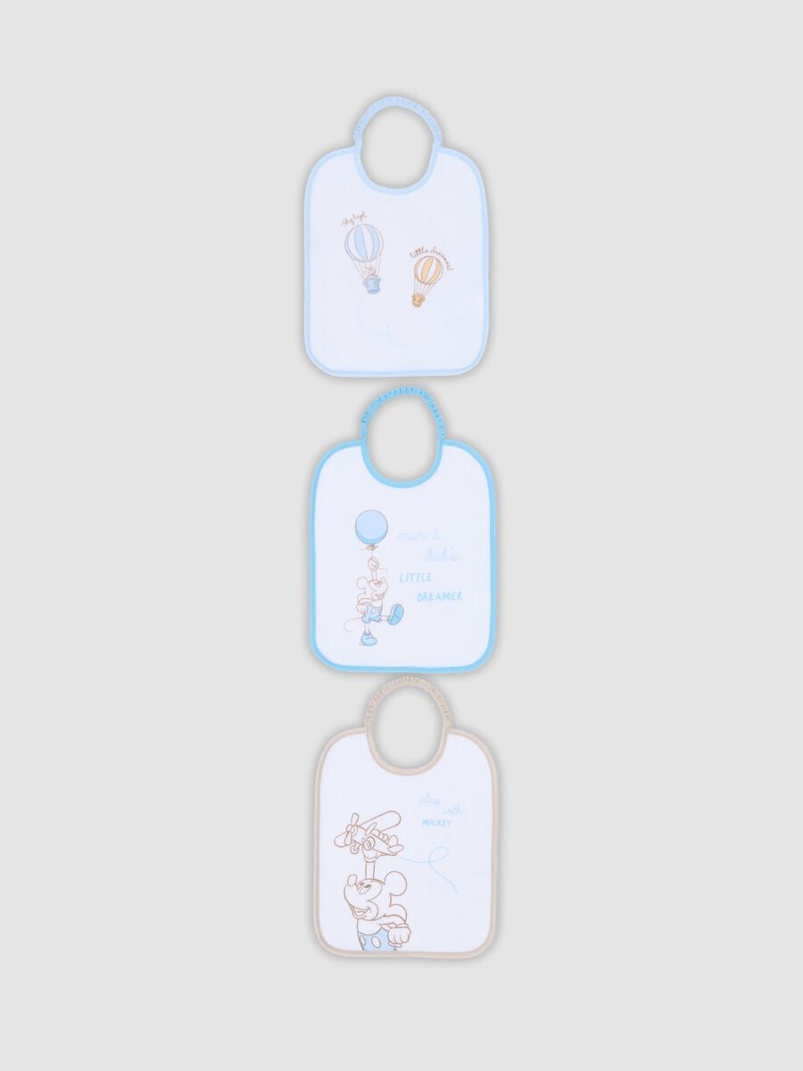 3-pack of organic cotton bibs with Mickey Mouse prints for baby_0