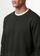 Black crew-neck cotton-blend sweatshirt, regular fit_3