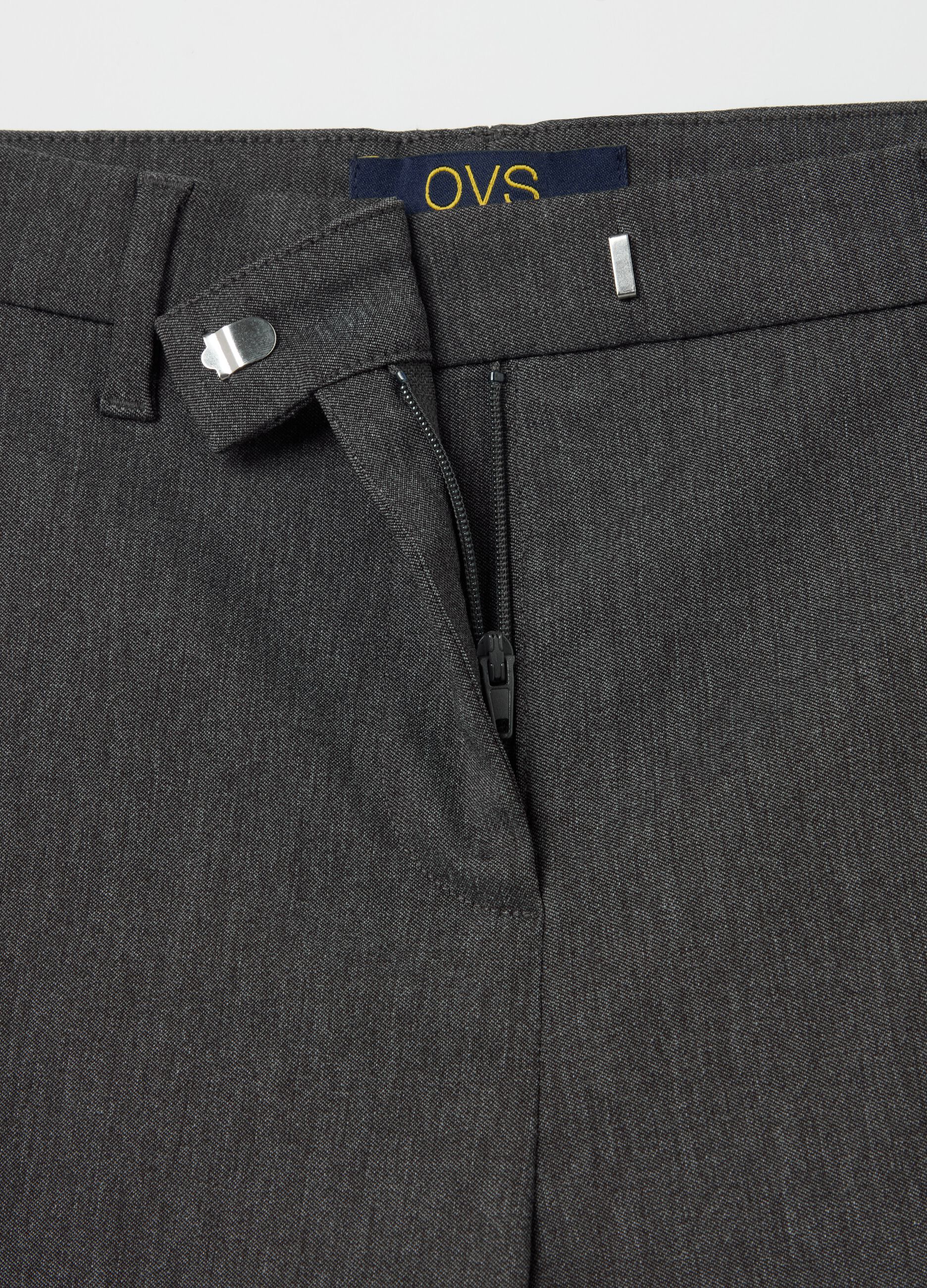 Slim-fit ankle-length chinos