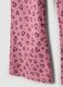 Girls&rsquo; pink organic cotton skinny leggings with heart print_3
