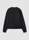 Black cotton-blend crew-neck sweatshirt with lurex print_2