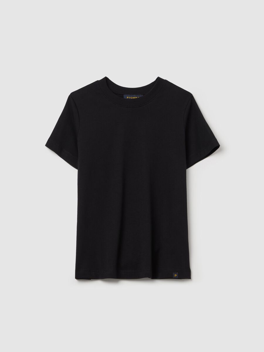 Cotton T-shirt with round neck_4