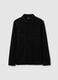 Black cotton blend sweatshirt with buttons_4