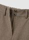 Brown regular fit trousers with elastic waistband_1