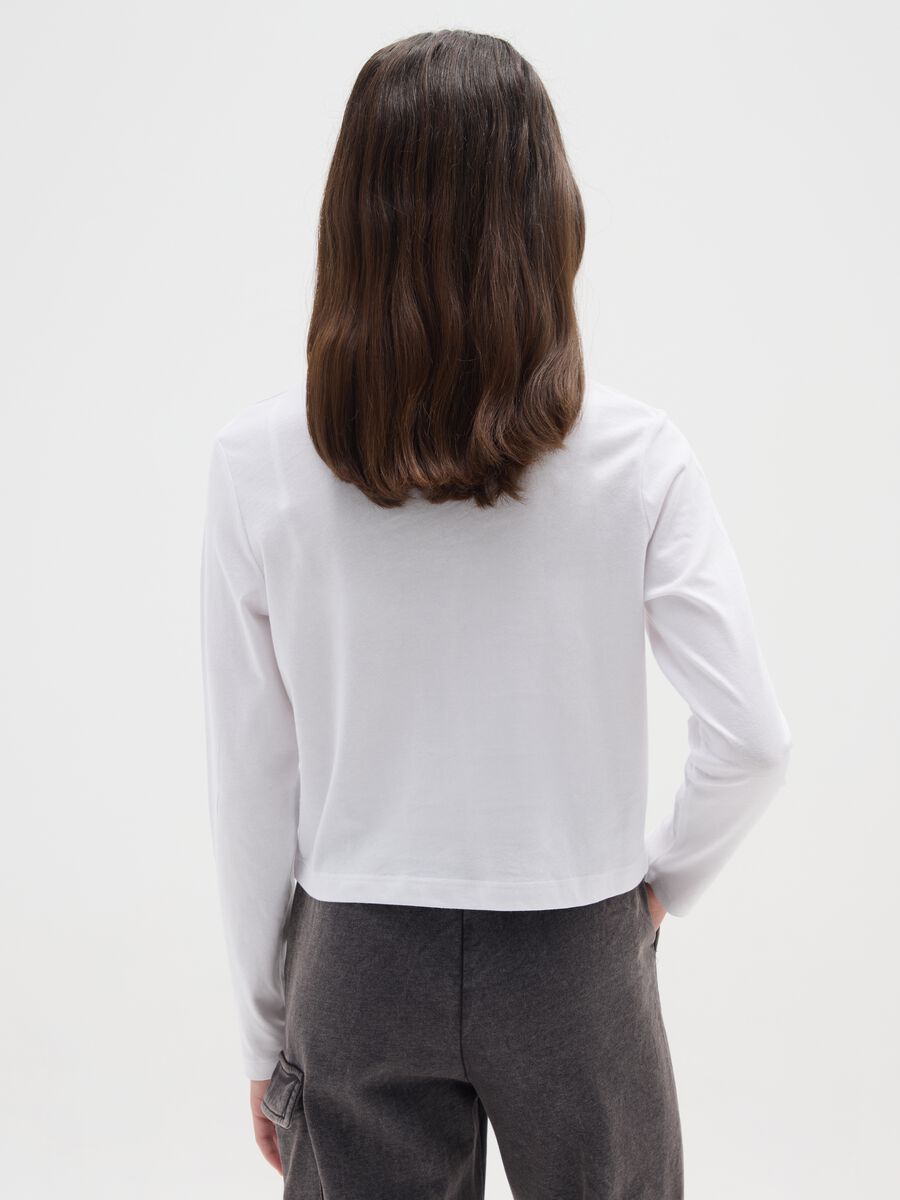 White girl's pure cotton regular fit T-shirt with print_1