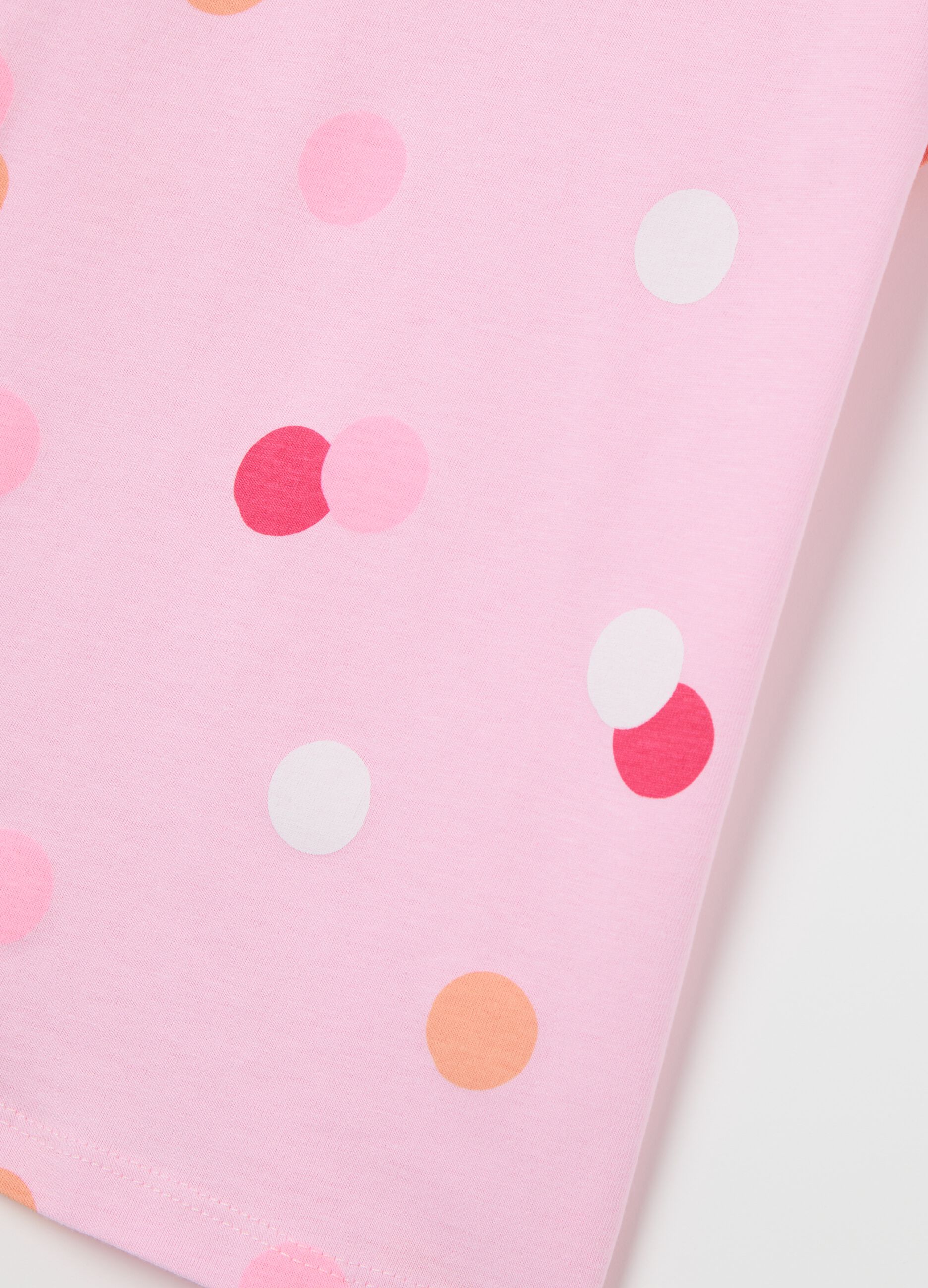 Pink T-shirt in cotton with print