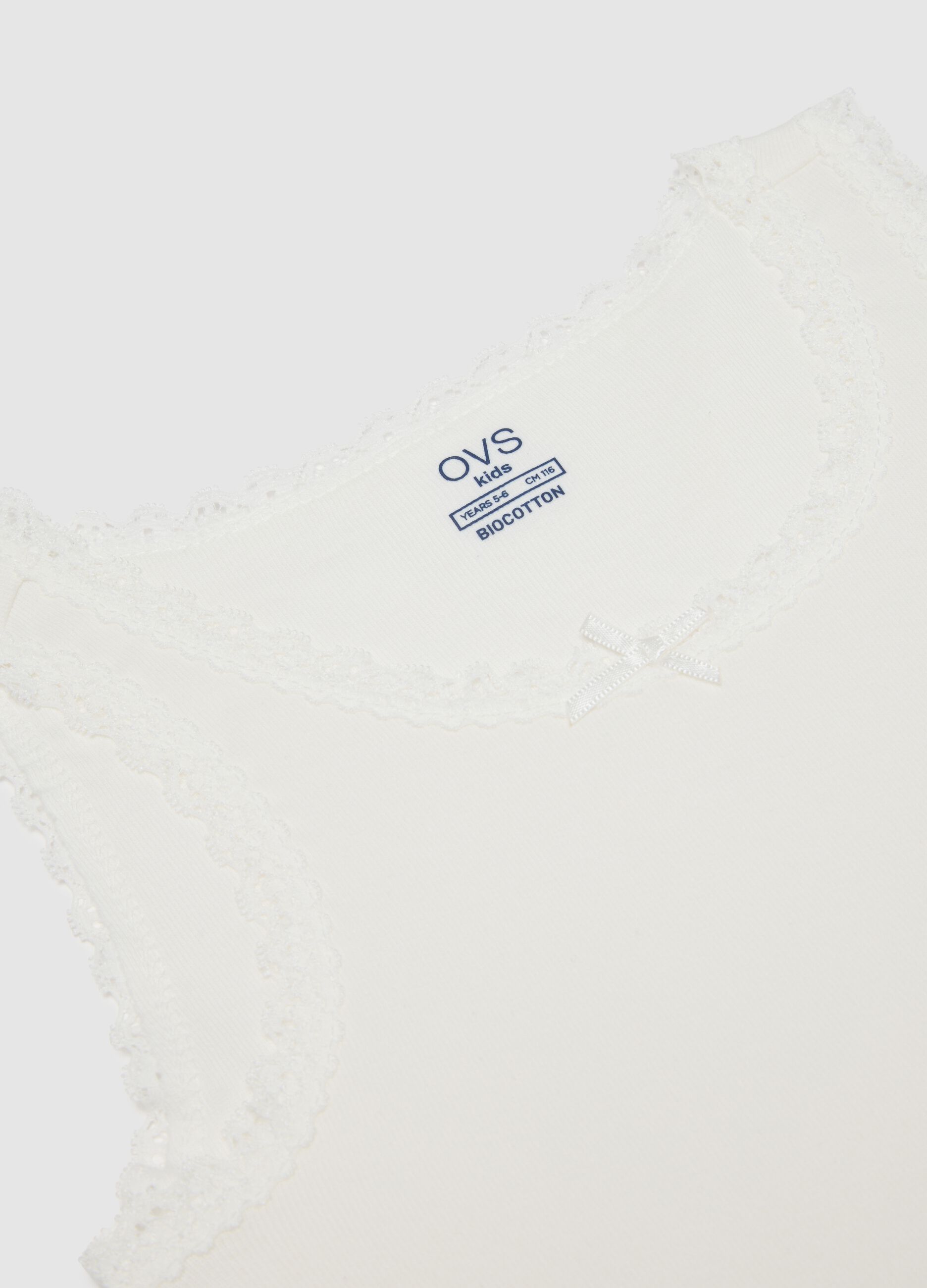 White Vest in Organic Cotton