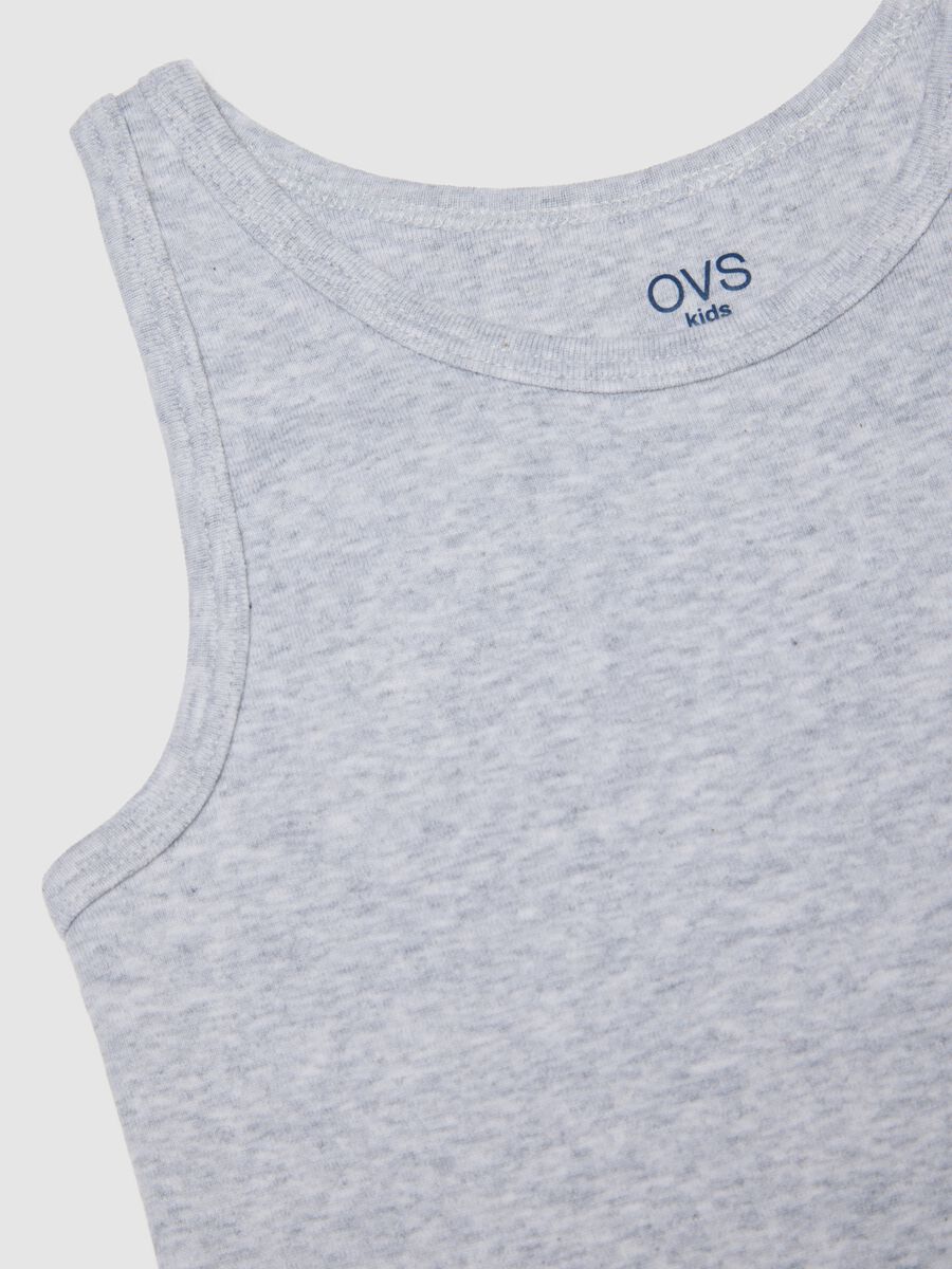 Two-pack of multicolored pure cotton vests for boys in regular fit_3