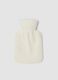 White hot water bottle with Christmas embroidery_1