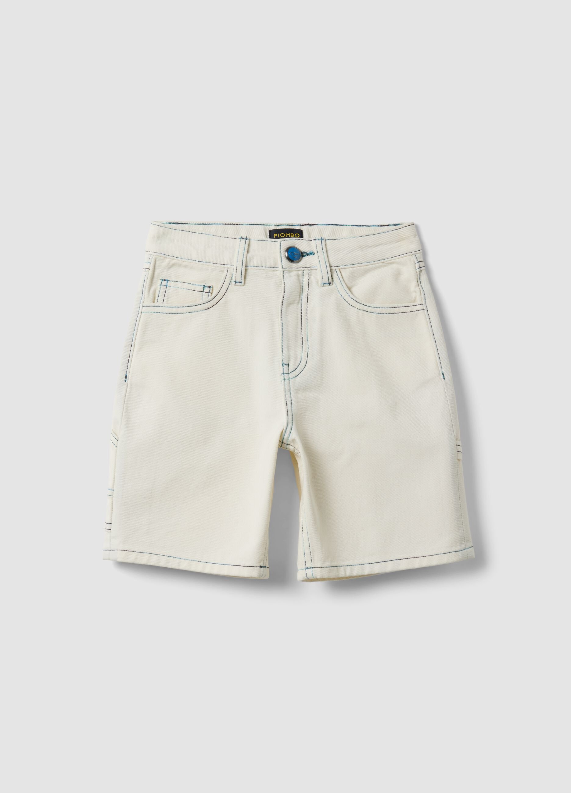 Beige pure cotton shorts