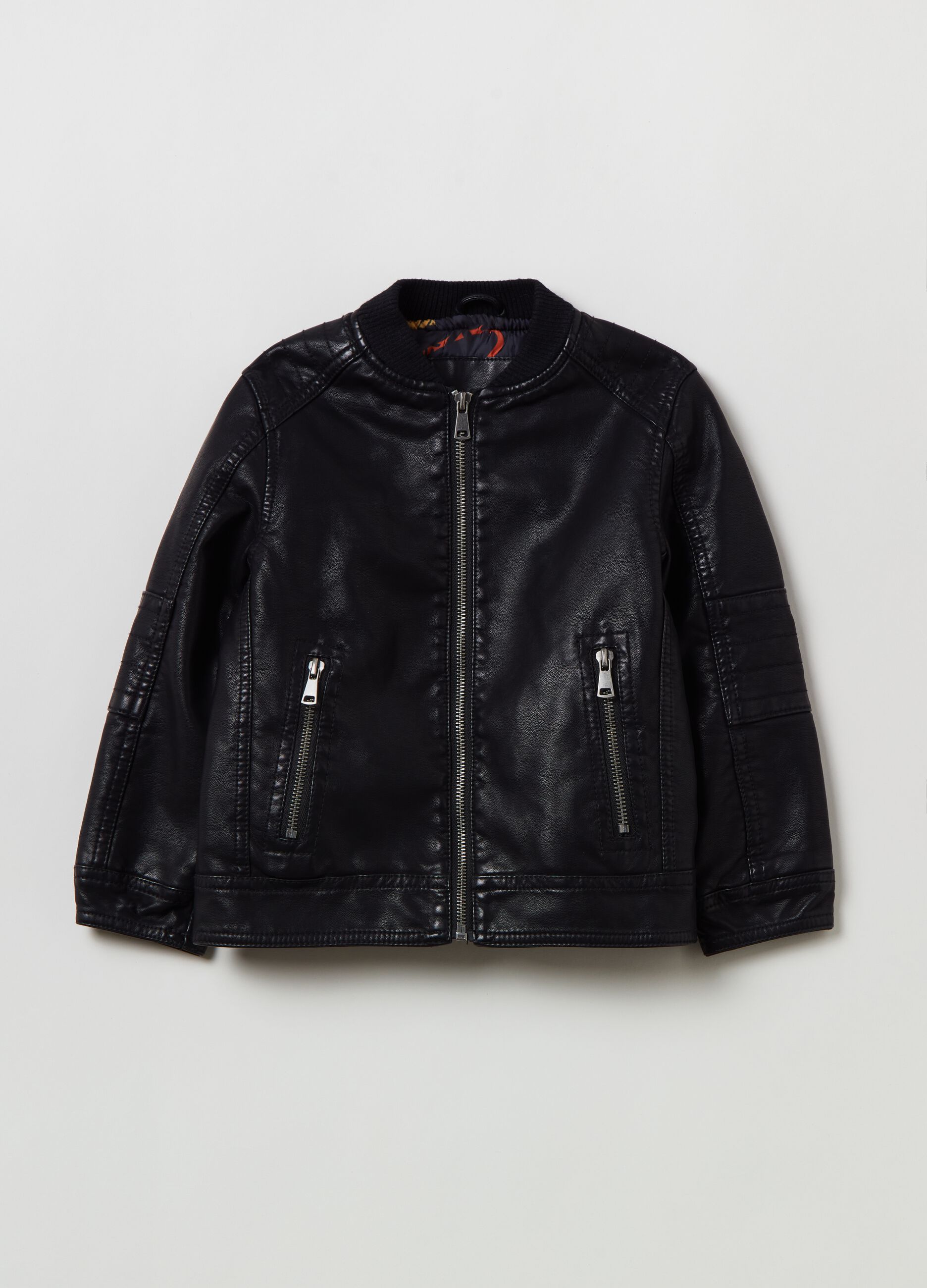Giacca biker full-zip