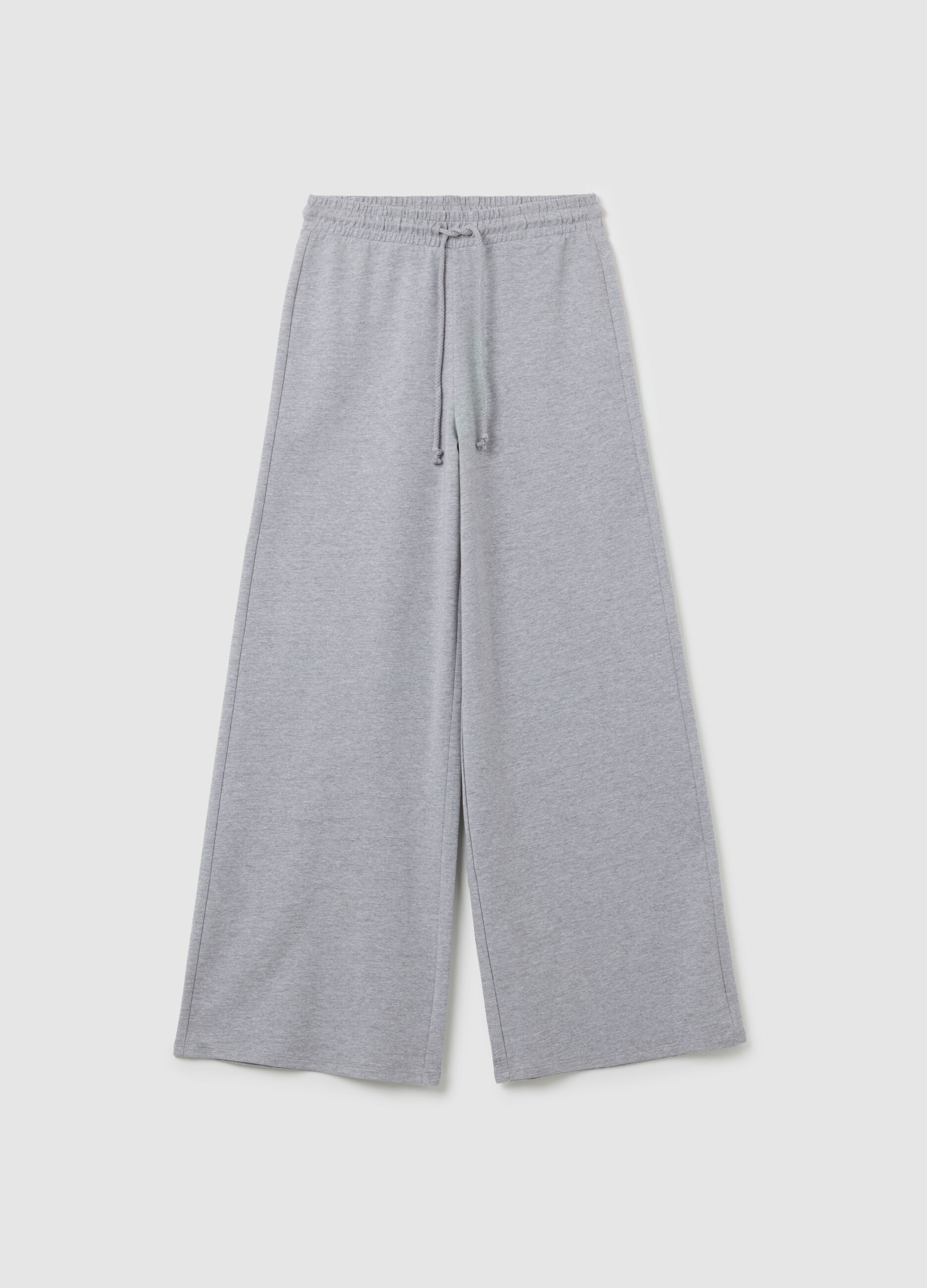 Grey pure cotton trousers regular fit