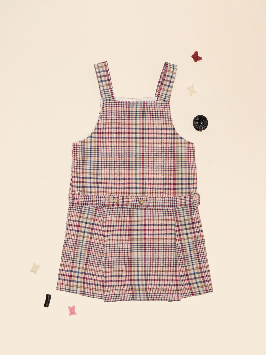 Dress in cotton blend twill_0